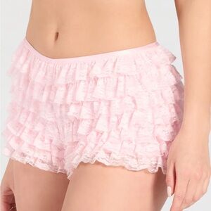 Pink Lace Shorts